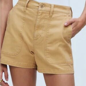 Madewell Perfect Vintage Fatigue shorts Dried Straw Size 25